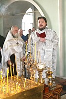 Отпевание и лития по почившему протодиакону Владимиру Жукову