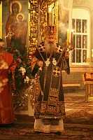 В праздник Светлого Христова Воскресения митрополит Вятский и Слободской Марк возглавил торжественное богослужение в Успенском кафедральном соборе г. Кирова