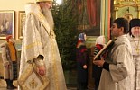 Архиерейское рождественское богослужение в кафедральном Екатерининском соборе города Слободского