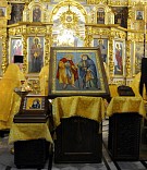 Икона преподобных Серафима Саровского и Гавриила Самтаврийского (Ургебадзе) с частицами их святых мощей прибыла в Трифонов монастырь