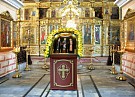 В Успенский кафедральный собор прибыла икона преподобных Сергия Радонежского, Серафима Саровского и Нила Столобенского 