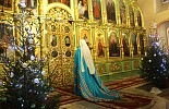 Архиерейское рождественское богослужение в кафедральном Екатерининском соборе города Слободского