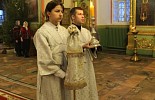 Архиерейское рождественское богослужение в кафедральном Екатерининском соборе города Слободского