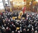 Прощеное воскресенье в храме в честь  святых мучениц Веры, Надежды, Любови и матери их Софии