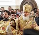 Патриарх Московский и всея Руси Кирилл совершил чин освящения храма Кирилла и Мефодия в Саранске 