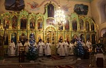 Архиерейское рождественское богослужение в кафедральном Екатерининском соборе города Слободского