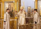 В канун Недели Торжества Православия митрополит Марк совершил всенощное бдение во Всехсвятском соборе г. Кирово-Чепецка