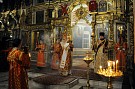 В праздник Светлого Христова Воскресения митрополит Вятский и Слободской Марк возглавил торжественное богослужение в Успенском кафедральном соборе города Кирова
