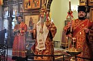 Митрополит Вятский и Слободской Марк возглавил пасхальное богослужение в храме великомученика Пантелеимона города Кирова