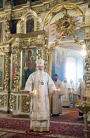 Божественная литургия в Свято-Успенском кафедральном соборе в Неделю торжества Православия