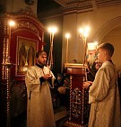 Великое повечерие с чтением покаянного канона преподобного Андрея Критского в храме святого великомученика Пантелеимона 
