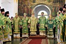 В день памяти преподобного Матфея в Яранске Божественную литургию совершил сонм архиереев